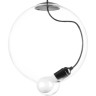 Люстра LIGHTSTAR COLORE 805300 1х8W led E27 черный/прозрачный